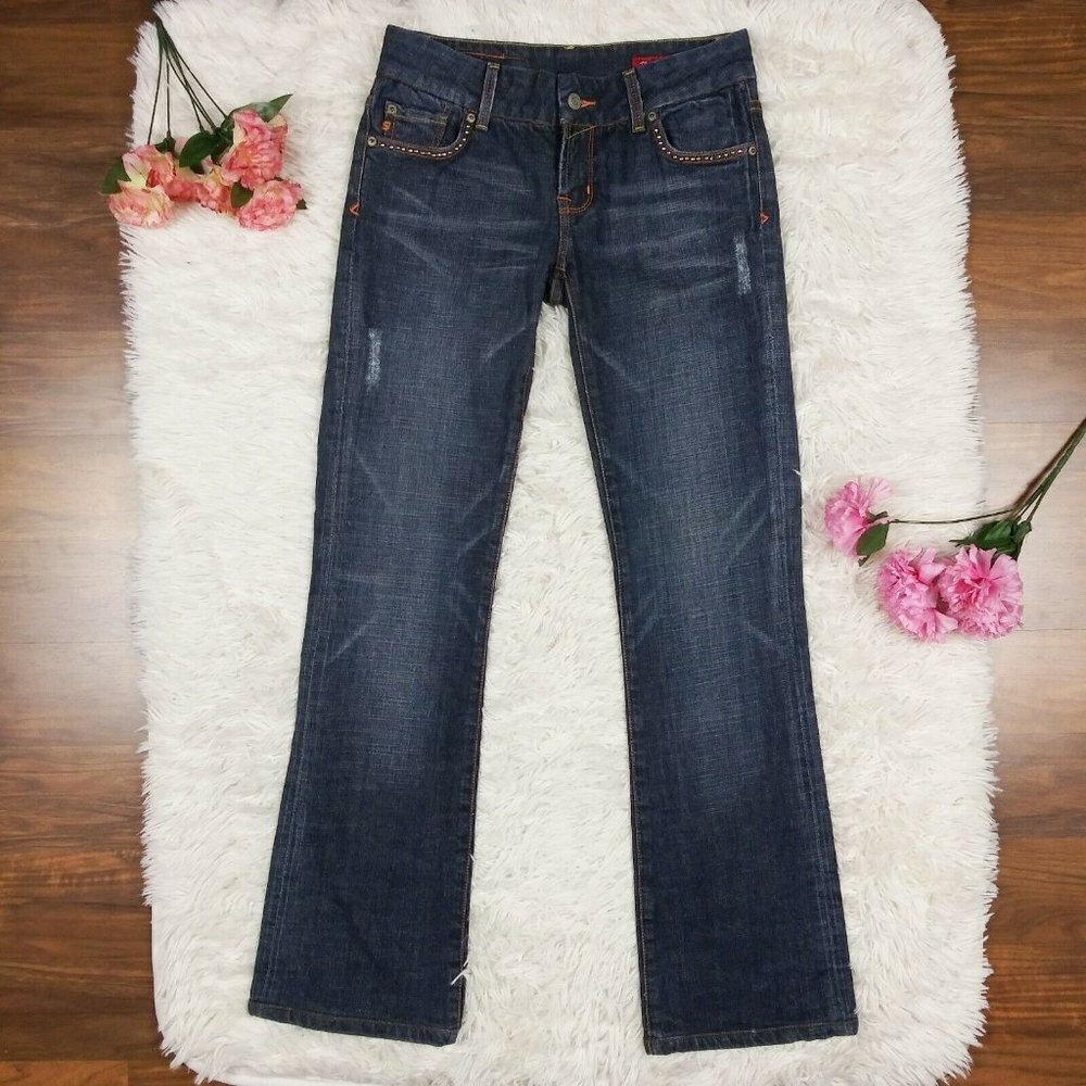 Seven 7 by Melissa McCarthy Women's Size 25 Blue Denim Regular Bootcut EUC